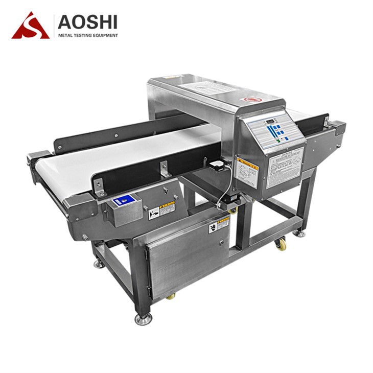 Detector de metais de produto ensacado em folha de alumínio